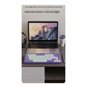 لوحة مفاتيح ميكانيكية AJAZZ AK680 سلكية – 68 مفتاح، إضاءة RGB، Hot-Swap، USB-C، اداء العاب وكتابة احترافيه