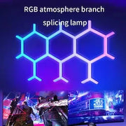 إضاءة RGB على شكل حرف Y ذكية مع تطبيق Tuya – تحكم عبر الجوال والريموت – 6 قطع