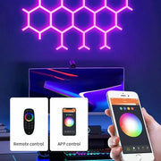 إضاءة RGB على شكل حرف Y ذكية مع تطبيق Tuya – تحكم عبر الجوال والريموت – 6 قطع