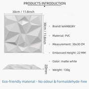 لوحات ديكور جدارية ثلاثية الابعاد الحجم الكبير - (حزمة 16 قطعه )  3D Panel - 30*30 cm