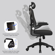 Ergonomic Office Chair - Lumbar Support and Adjustable Armrests - Made of Mesh