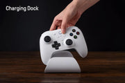 وحدة تحكم الألعاب اللاسلكية 8Bitdo Ultimate 2 مزودة بعصا تحكم TMR - ومحفزات قابلة للتبديل بين تأثير هول واللمس - وتحكم بالحركة - وتقنية لاسلكية بثمانية سرعات، وقاعدة شحن - وحلقة إضاءة RGB لأجهزة الكمبيوتر الشخصية وأجهزة أندرويد
