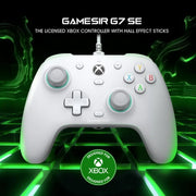 وحدة تحكم GameSir G7 SE سلكية لأجهزة Xbox Series X|S و Xbox One و Windows 10/11، وحدة تحكم ألعاب سهلة الاستخدام مزودة بعصا تحكم تعمل بتقنية Hall Effect ومنفذ صوت 3.5 ملم