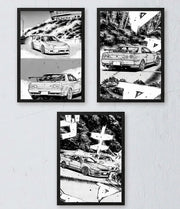 ايطار مع بوستر - Cars/Manga