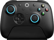 وحدة تحكم الألعاب اللاسلكية 8Bitdo Ultimate 2 مزودة بعصا تحكم TMR - ومحفزات قابلة للتبديل بين تأثير هول واللمس - وتحكم بالحركة - وتقنية لاسلكية بثمانية سرعات، وقاعدة شحن - وحلقة إضاءة RGB لأجهزة الكمبيوتر الشخصية وأجهزة أندرويد