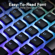 ازرار كيبورد مكونة من 124 زر  RGB - keycaps