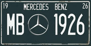 لوحة معدنية - Mercedes Benz MB 1926