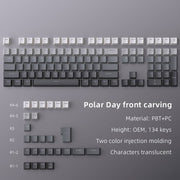 ازرار كيبورد مكونة من 133 زر -  الوان متدرجة - keycaps