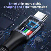 كابل USB-C إلى USB-C سريع الشحن - مضفر