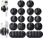 Self-Adhesive Cable Clips - 16 Pcs