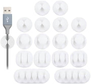 Self-Adhesive Cable Clips - 16 Pcs