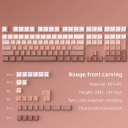 ازرار كيبورد مكونة من 133 زر -  الوان متدرجة - keycaps