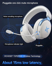 سماعة العاب MCHOSE V9 Pro سلكية – صوت محيطي، مايكروفون عزل ضوضاء، درايفر عالي الدقة للالعاب والكمبيوتر والبلايستيشن