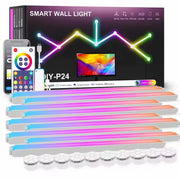 شريط إضاءة العاب  RGB بمنفذ يو اس بي - 9 قطع مع 10 مع زوايا -  إضاءة محيطية للشاشة مع اوضاع الوان متعددة