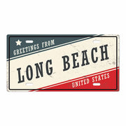 لوحة معدنية - LONG BEACH