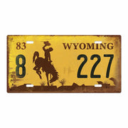 لوحة معدنية - Wyoming