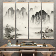 Scenic landscape mural - set of 4 pieces, 80*25 cm each