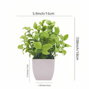 Artificial Potted Plants with White Pots - 10 Different Styles