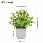 Artificial Potted Plants with White Pots - 10 Different Styles