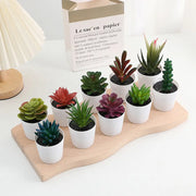 Artificial Potted Plants with White Pots - 10 Different Styles
