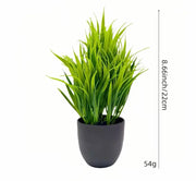 Artificial Potted Plants with Black Pots - 5 Assorted Designs