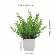 Artificial Potted Plants with White Pots - 10 Different Styles