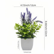 Artificial Potted Plants with White Pots - 10 Different Styles