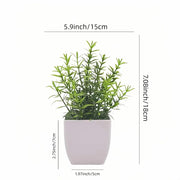 Artificial Potted Plants with White Pots - 10 Different Styles