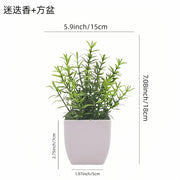 Artificial Potted Plants with White Pots - 10 Different Styles