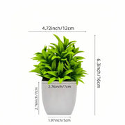 Artificial Potted Plants with White Pots - 10 Different Styles