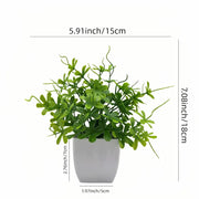 Artificial Potted Plants with White Pots - 10 Different Styles