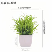 Artificial Potted Plants with White Pots - 10 Different Styles