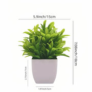 Artificial Potted Plants with White Pots - 10 Different Styles