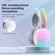سماعة العاب اونيكوما X25 بإضاءة RGB ديناميكية متدرجة – سماعة سلكية خفيفة الوزن لاجهزة PS4 وPS5 واللابتوب والماك والكمبيوتر، منفذ 3.5 ملم، صوت ستيريو محيطي