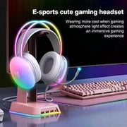 سماعة العاب اونيكوما X25 بإضاءة RGB ديناميكية متدرجة – سماعة سلكية خفيفة الوزن لاجهزة PS4 وPS5 واللابتوب والماك والكمبيوتر، منفذ 3.5 ملم، صوت ستيريو محيطي