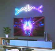 شريط إضاءة العاب  RGB بمنفذ يو اس بي - 9 قطع مع 10 مع زوايا -  إضاءة محيطية للشاشة مع اوضاع الوان متعددة