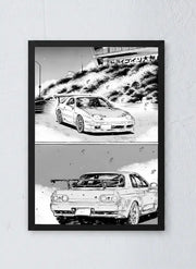 ايطار مع بوستر - Cars/Manga