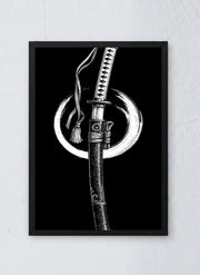 Frame with Poster - Katana Sword