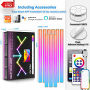شريط إضاءة العاب  RGB بمنفذ يو اس بي - 9 قطع مع 10 مع زوايا -  إضاءة محيطية للشاشة مع اوضاع الوان متعددة