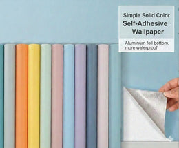 ورق حائط لاصق قابل للتقشير واللصق - مقاوم للماء ذاتي اللصق - حجم 60 cm* 10m